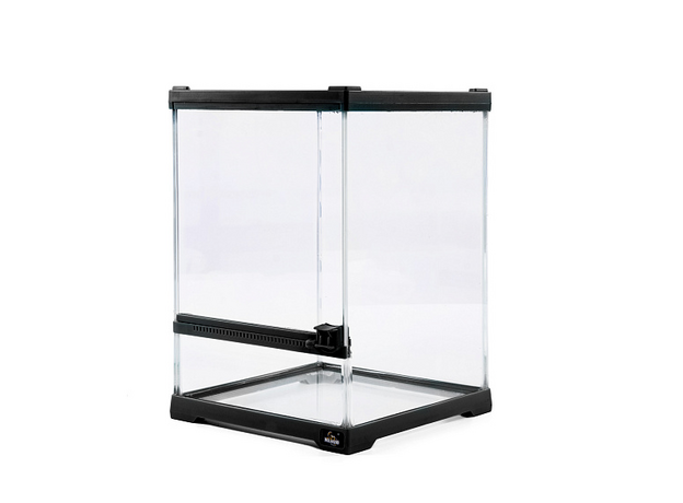 MCLANZOO Террариум стеклянный, вертикальный c одной дверцей, чёрный, 20х20хН25см