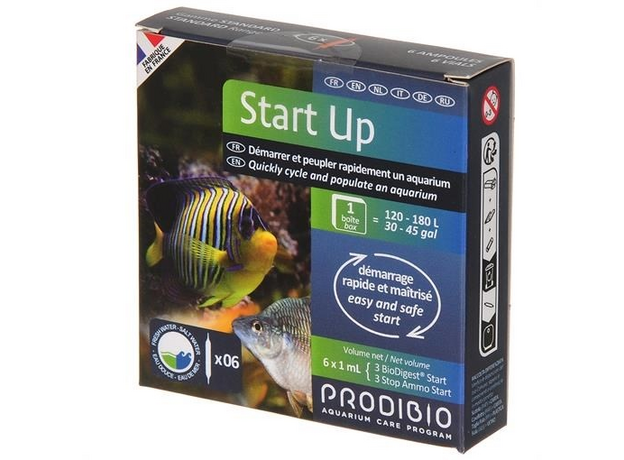 Набор препаратов Prodibio Start Up Nano BIO DIGEST+STOP AMMO (6шт) для запуска аквариума, 1 ампула на 60л
