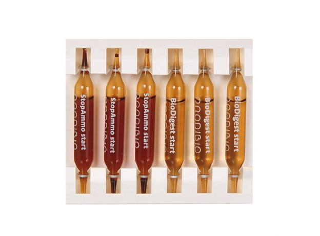 Набор препаратов Prodibio Start Up Nano BIO DIGEST+STOP AMMO (6шт) для запуска аквариума, 1 ампула на 60л