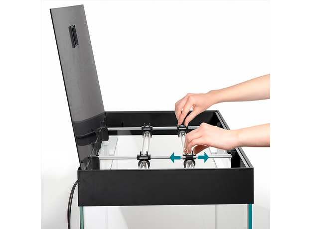 Аквариум AQUAEL OPTI SET 2.0 200, 200 л, с освещением 2х14 Вт, 101х41х56 см, прямой, черный (ПОД ЗАКАЗ)