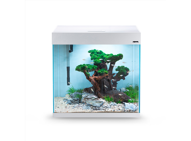 Аквариум AQUAEL OPTI SET 2.0 130, 130 л, с освещением 2х10 Вт, 61х41х56 см, прямой, белый (ПОД ЗАКАЗ)