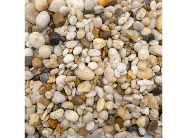 DECOTOP Meta - Природный чистый светлый гравий, 10-20 мм, 15 кг/9 л