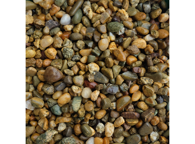 DECOTOP Roanoke - Природный разноцветный гравий, 10-20 мм, 6 кг/4 л