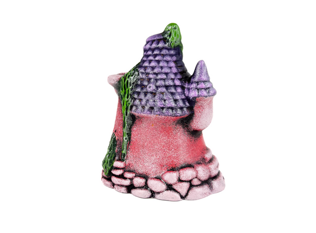 Декорация Домик с колонной розовый, 10х7х13