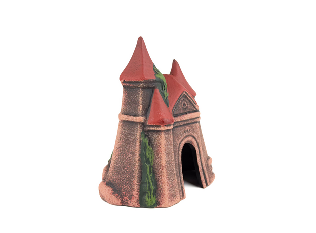 Декорация Замок с двумя крышами, 13,5х9х16 см Декорация Замок с двумя крышами, 13,5х9х16 см