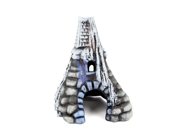 Декорация Часовня с ледяной крышей, 14х13,5х19 см Декорация Часовня с ледяной крышей, 14х13,5х19 см