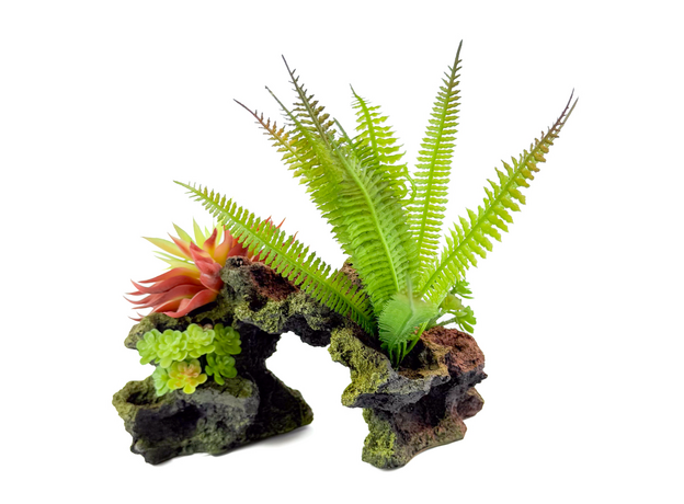 Декорация Риф с растениями 25х10х20