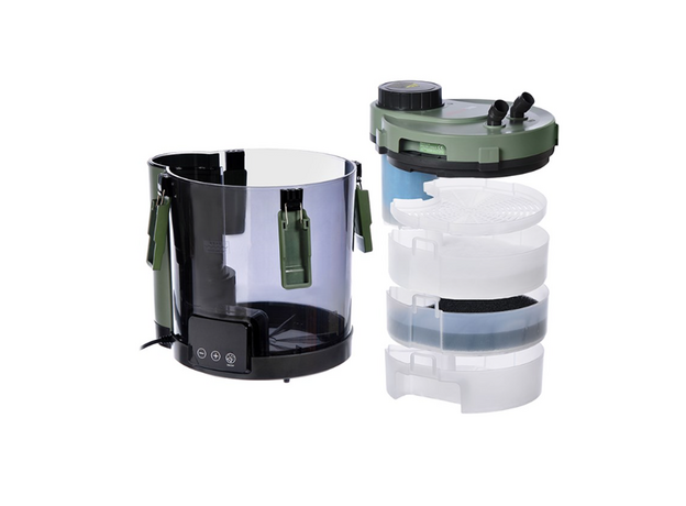 Фильтр внешний ATMAN CFZ-1500 для аквариума до 250 литров, 450-1200 л/ч, 4-22W, 3 корзины