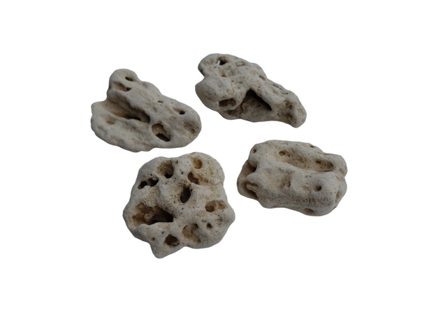 DECOTOP Cheese Box S - Набор камней 5-15 см для аквариумов и террариумов, 3 кг/4 л