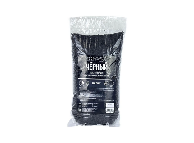 Грунт цветной НИЛПА ЧЁРНЫЙ 1-2мм 1.5л/2.5кг Грунт цветной НИЛПА ЧЁРНЫЙ 1-2мм 1.5л/2.5кг