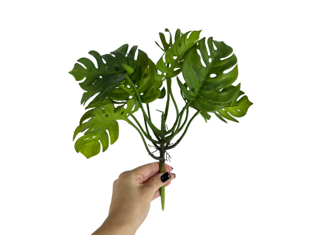 Монстера искусственная куст малый, 30 см
