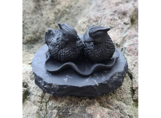 Фигурка Утки, шунгит