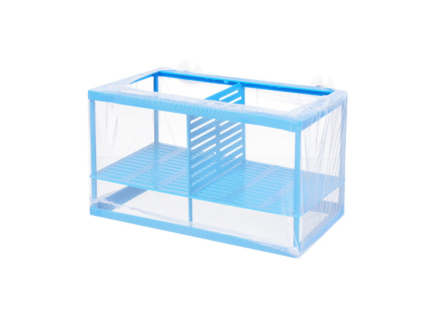 Отсадник сетчатый Naribo MBL-02 для аквариумных рыб, с перегородкой, 26,5х15х15см