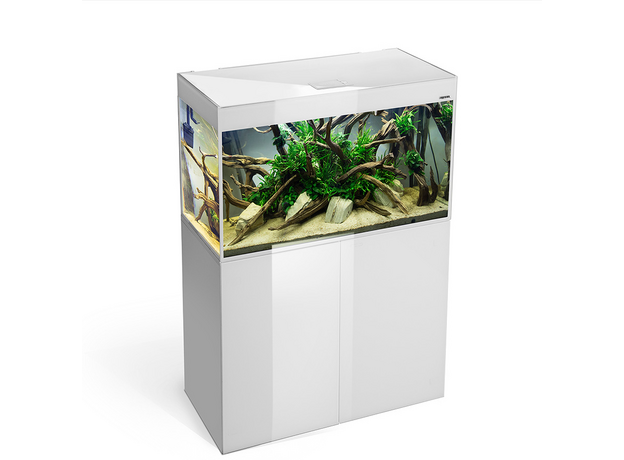 Аквариум AQUAEL GLOSSY 100 D&N белый, 215 л, стекло триплекс (ПОД ЗАКАЗ)