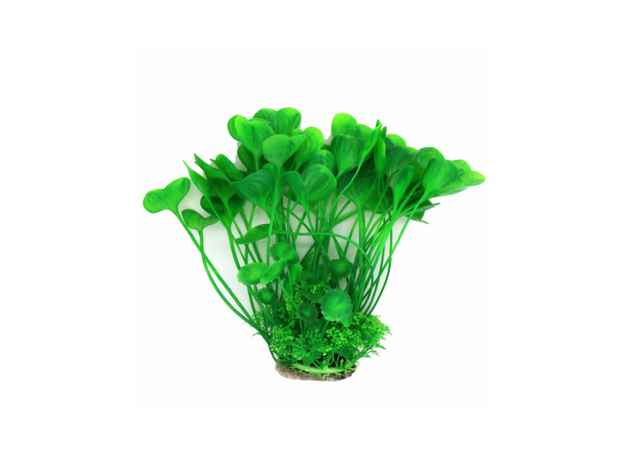 Растение пластиковое Aquanimal Кочка с зелеными растениями №1, 13x10x22 см