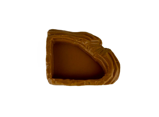 Поилка NomoyPet угловая пластиковая M, 135х110х25 мм, коричневая