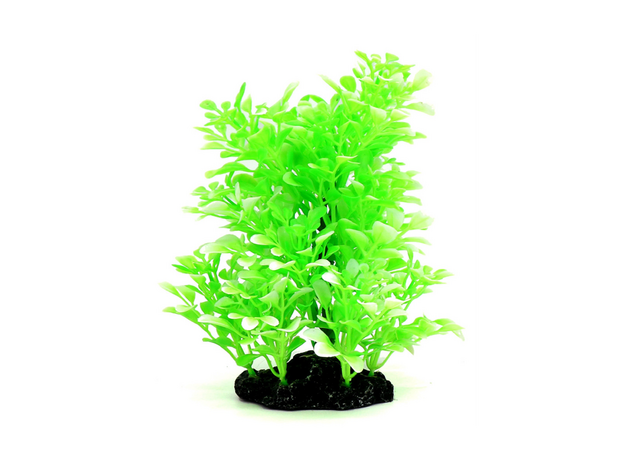 Растение пластиковое Aquanimal Гигрофила салатовая, 9x5x18 см