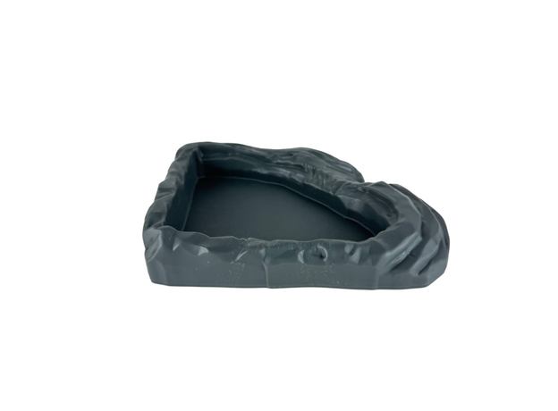 Поилка NomoyPet угловая пластиковая L, 176х145х35 мм, серая