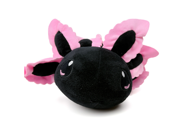 Игрушка мягкая большой черный аксолотль