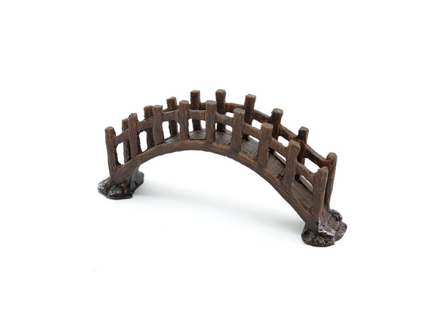 Декор Aquanimal Декорация Деревянный мостик, 18х4.5х7 см
