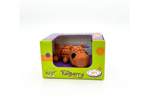 Игрушка подвижная 3D Капибара Лара макси, в ассортименте