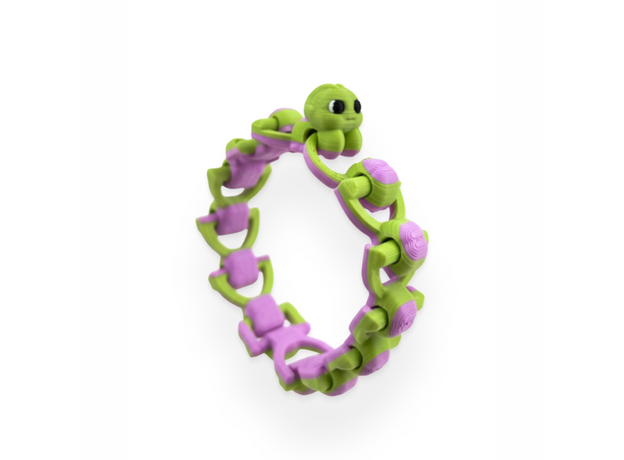 Аксессуар подвижный 3D Браслет Гусеница, в ассортименте