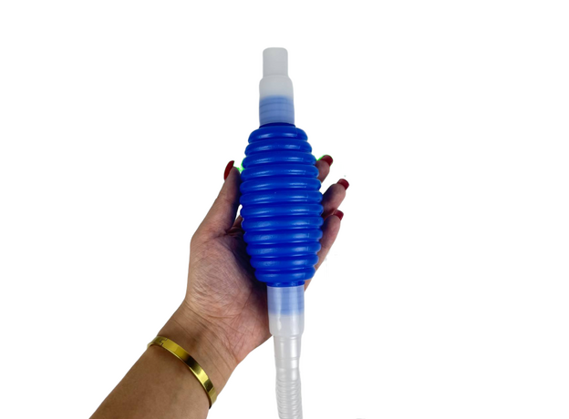 Сифон для аквариума с грушей и краном, 1.7 м (с гофрой)