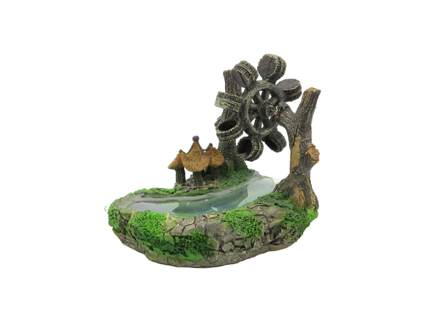 Декор Aquanimal Декорация Водяная мельница, 14x11x12 см