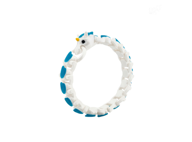 Аксессуар подвижный 3D Браслет Единорог, в ассортименте