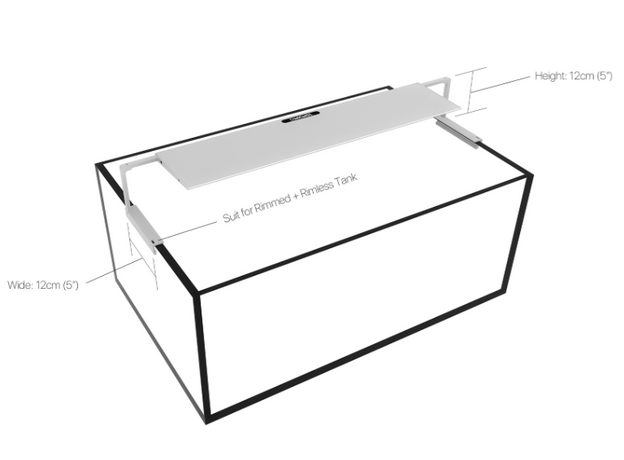 Светильник светодиодный MICMOL Aqua Air AA-300, 26,5х12,8х1,5 см (WRGB)