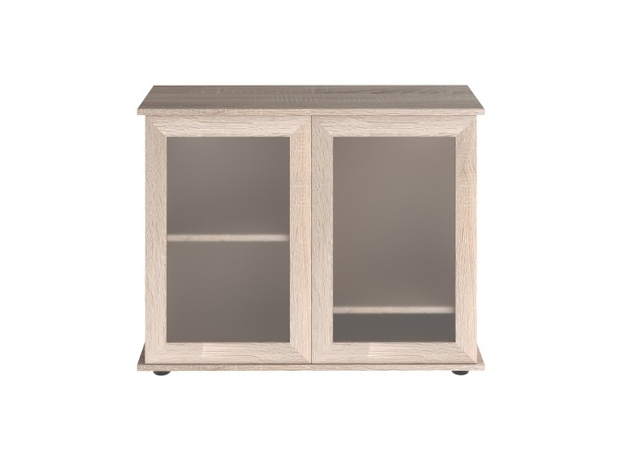 Подставка AquaPlus 90 (91х36х72 см) две дверки МДФ со стеклом, дуб сонома, собранная