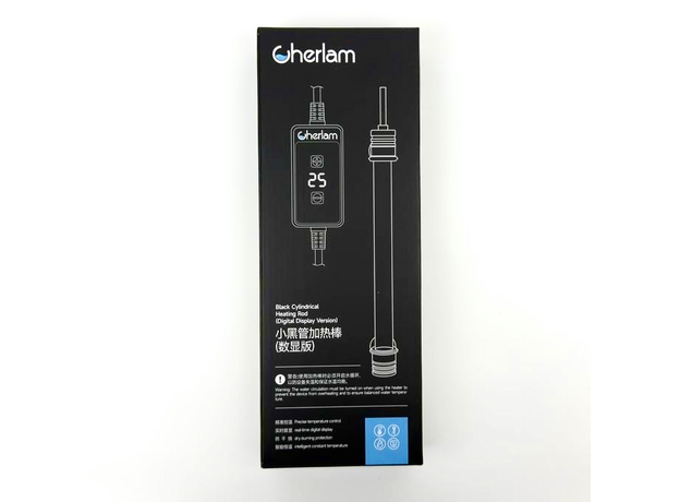 Электронагреватель МИНИ CHERLAM, 100 Вт, для аквариумов с внешним контроллером и цифровым дисплеем (Китайская вилка)