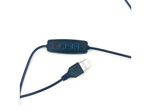 Светильник светодиодный YEE, 3 Вт, для аквариума с USB на клипсе, ЧЕРНЫЙ трехцветный