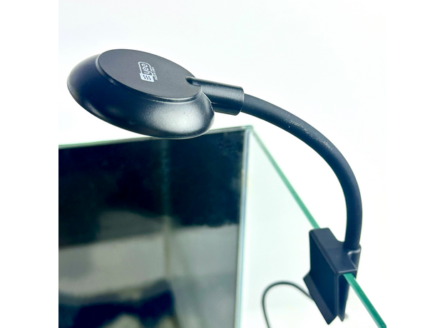 Светильник светодиодный YEE, 3 Вт, для аквариума с USB на клипсе, ЧЕРНЫЙ трехцветный