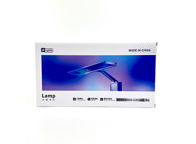 Светильник ультратонкий YEE 8 Вт, светодиодный, для аквариума на зажиме, WRGB (Китайская вилка)