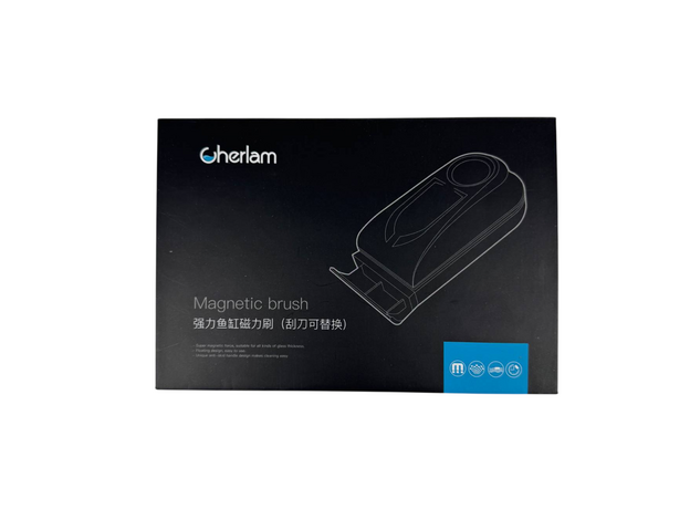 Магнитный скребок CHERLAM для аквариума, со съемным лезвием