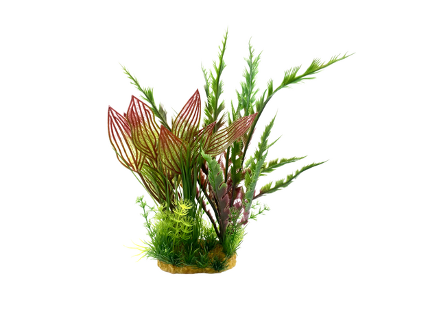 Искусственное растение на подложке Апоногетон 22х18х31см