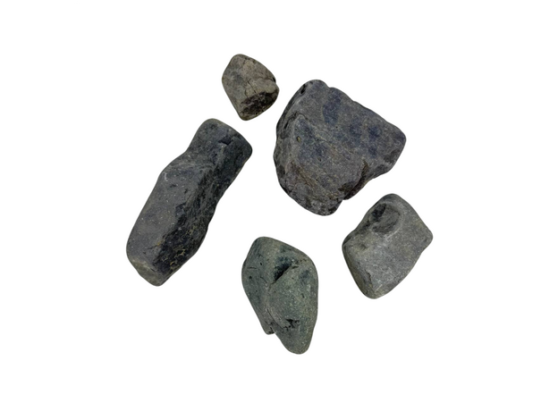 DECOTOP Denali Mix - Натуральный чёрный камень 10-50 см, заказ от 15 кг