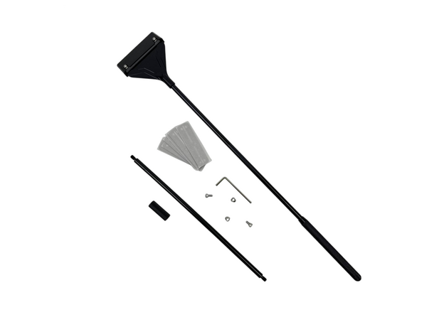 Cкребок металлический YEE с лезвием, длина 65 см. Лезвия сменные 10 шт + отвертка