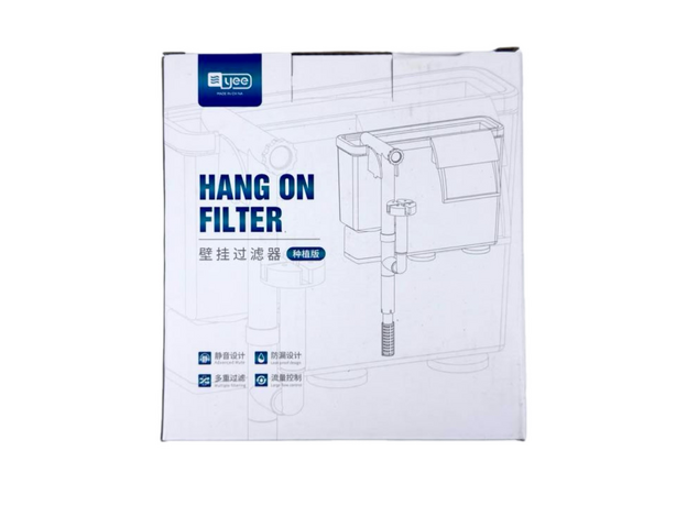 Навесной фильтр YEE YHS-672, 8 Вт, 500 л/ч, с креплением на одну из боковых стенок (Китайская вилка)