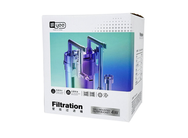 Навесной фильтр YEE YBG-001, 4 Вт, 300 л/ч, с креплением на одну из боковых стенок (Китайская вилка)