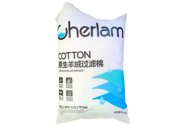 Наполнитель CHERLAM (100% хлопок) 250 гр, для аквариумных фильтров для удаления мельчайших частиц грязи