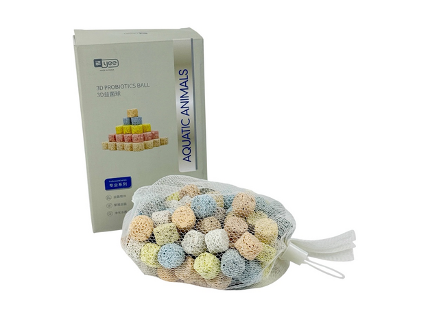 Наполнитель керамический обожженный для аквариумного фильтра 3D, 500 гр