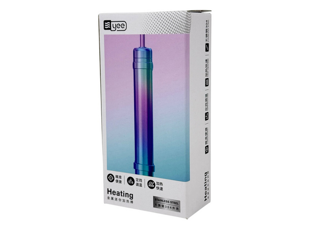 Электронагреватель металлический МИНИ YEE, 75 Вт, для аквариумов с внешним контроллером (Китайская вилка)