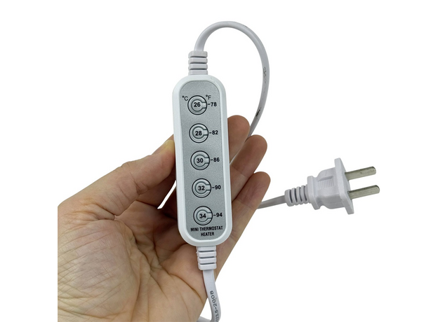 Электронагреватель металлический МИНИ YEE, 75 Вт, для аквариумов с внешним контроллером (Китайская вилка)