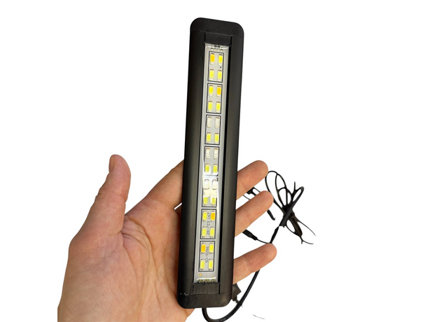 Светильник светодиодный YEE 4.8 Вт, 19 см, для аквариума на зажиме (WRGB), (Китайская вилка)