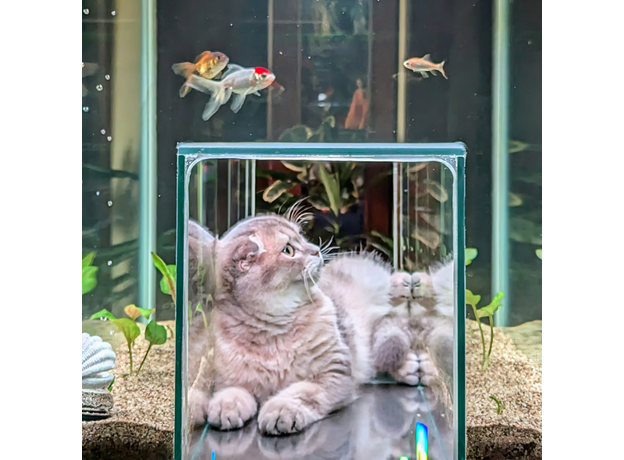 Аквариум для кота " Котариум", 800х445х550мм, тумба с 1 дверкой