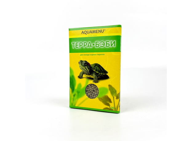 Корм AQUAMENU Терра-Бэби 20 г гранулы (пакетик) AQUAMENU