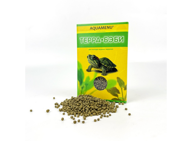 Корм AQUAMENU Терра-Бэби 20 г гранулы (пакетик) AQUAMENU
