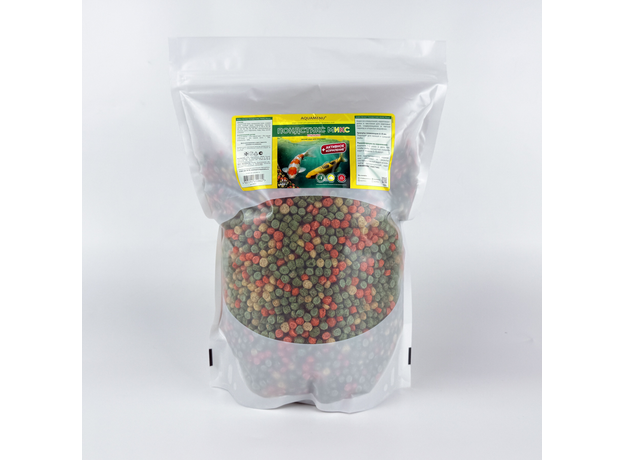 Корм для пруда Пондстикс Микс Мини AQUAMENU 2л/400г дойпак